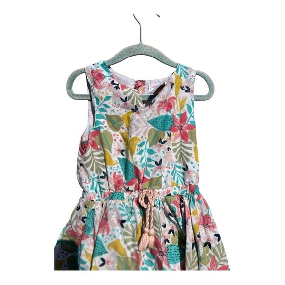 Tommy Bahama Kids Tropical Floral Dress size 4T cottagecore boho Fairycore - Picture 3 of 5